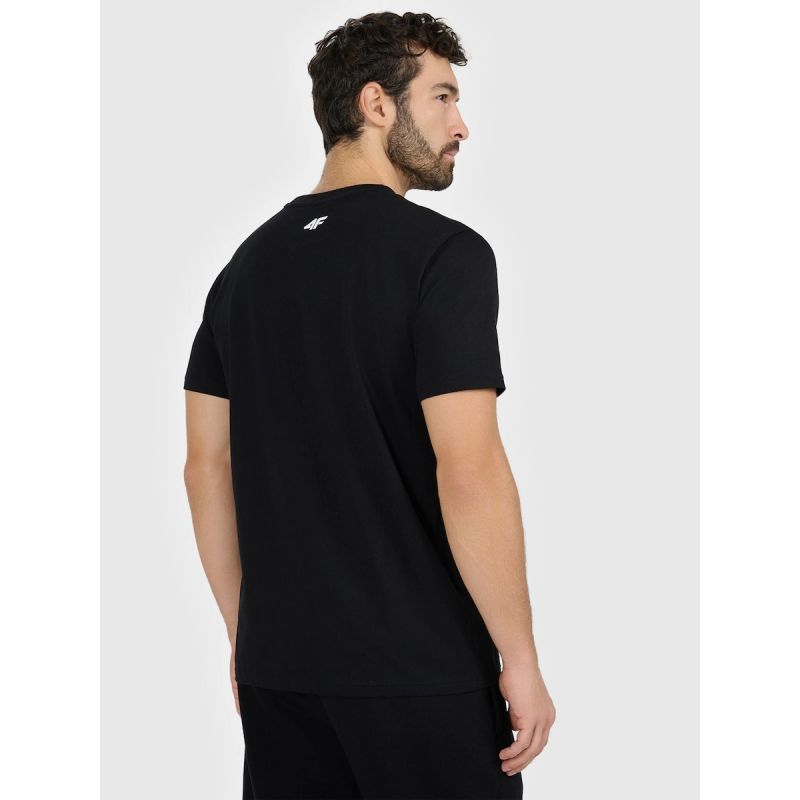 Men's regular printed T-shirt 4F 4FRAW25TTSHM3612-20S