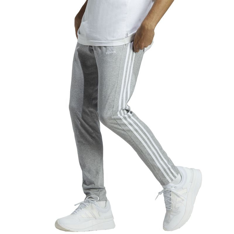 adidas Essentials Single Jersey Tapered Open Hem 3-Stripes M IC0046 pants Clothing/Training Adidas