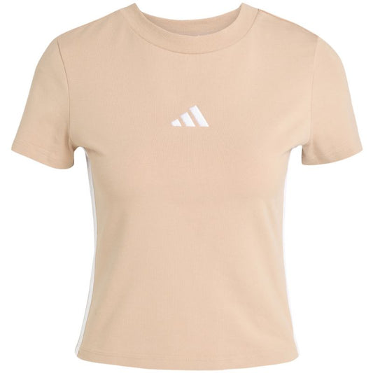 adidas Essentials 3-Stripes Slim Baby W T-shirt JX7588 Clothing/Lifestyle/T-shirts Adidas