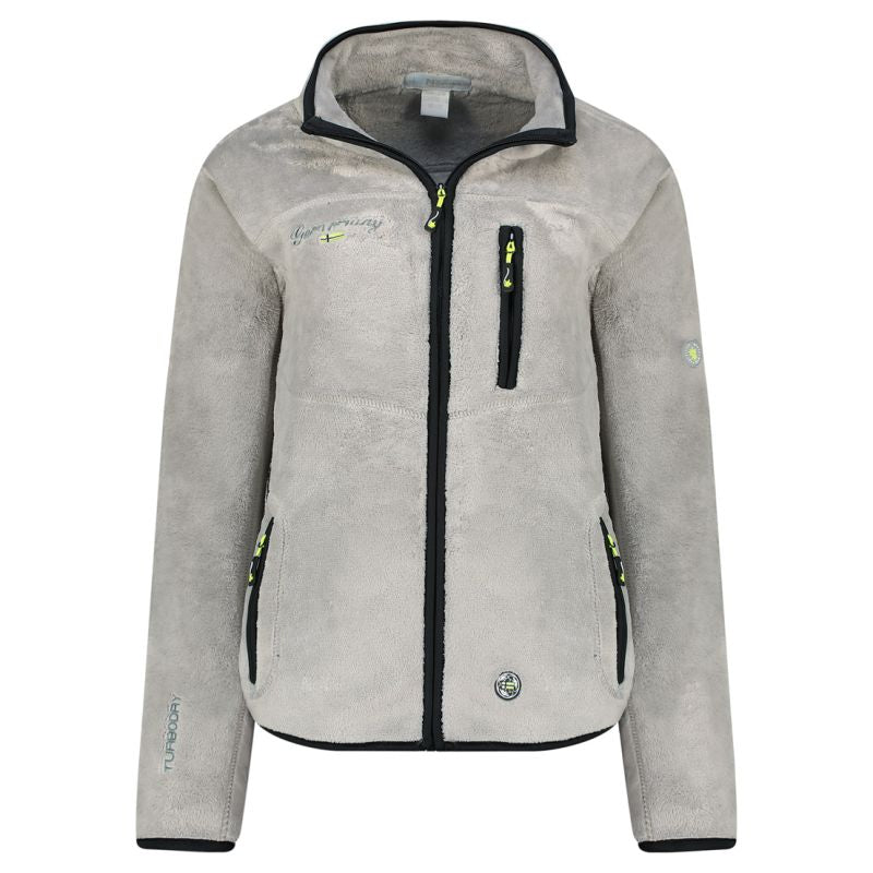 Geographical Norway TAMOUREUSE LGREY DB LADY 047-1 Women's Fleece Jacket (WZ8036F/GN-LIGHT GREY)