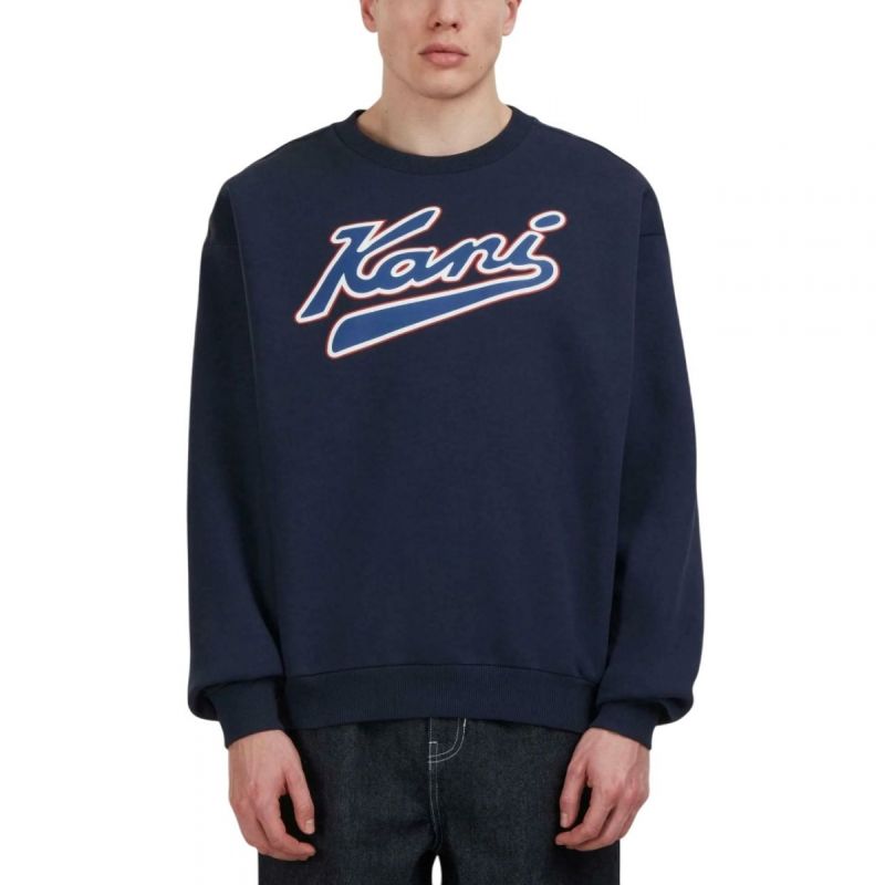 Karl Kani sweatshirt Varsity Print Os Crewneck PD00007519 In preparation Your Sports Performance