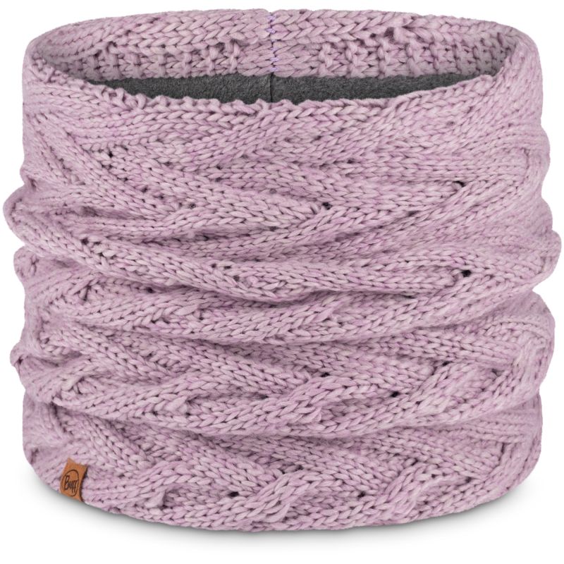 BUFF KNITTED & FLEECE NECK WARMER CARYN LILAC ICE