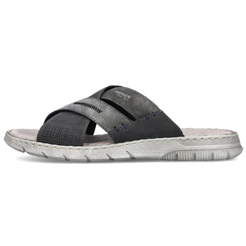 Comfortable Rieker M RKR581 gray flip-flops Footwear/Lifestyle/Rieker Your Sports Performance