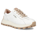 Leather platform sneakers, white, Filippo DP7498