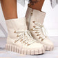 Insulated platform boots Potocki W WOL108B beige Footwear/Outdoor/Potocki Your Sports Performance