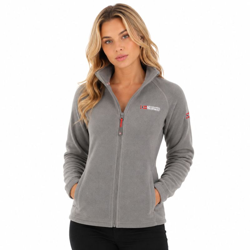 Geographical Norway TUG FZ DARK GREY DB LADY 268 Women’s Fleece Jacket (WA1727F/GN-DARK GREY)