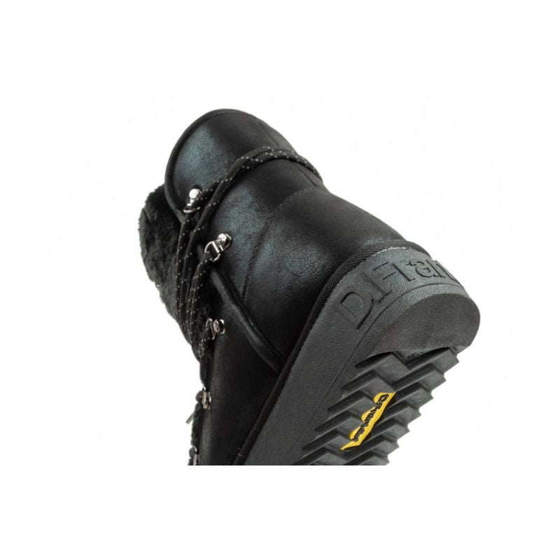 D.Franklin women's winter snow boots, fashionable fur lining, black D.Franklin