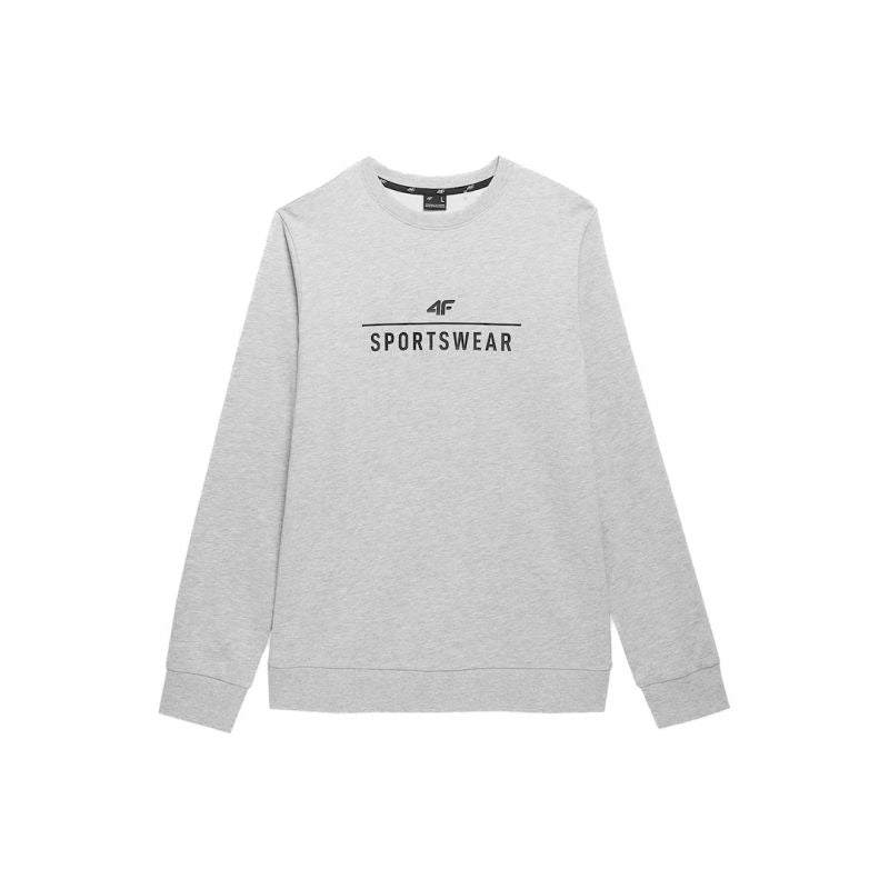 Sweatshirt 4F M 4FSS23TSWSM349 cool light gray melange Clothing/Training 4F