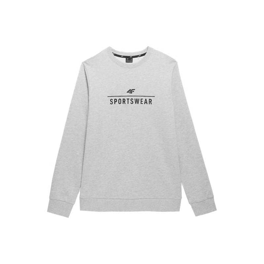 Sweatshirt 4F M 4FSS23TSWSM349 cool light gray melange Clothing/Training 4F