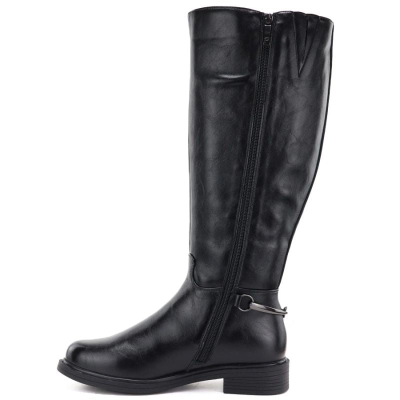 Women's leather boots, black, Potocki JE19500