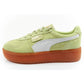 Puma women's shoes sports sneakers Palermo platform fashionable green