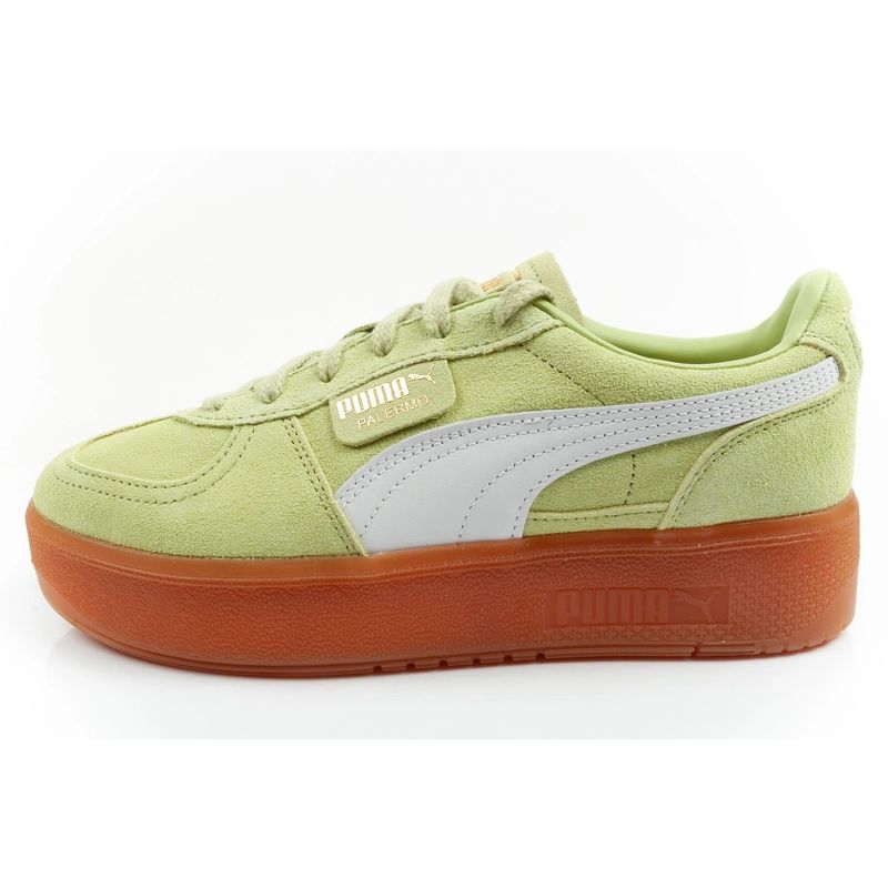 Puma women's shoes sports sneakers Palermo platform fashionable green Puma