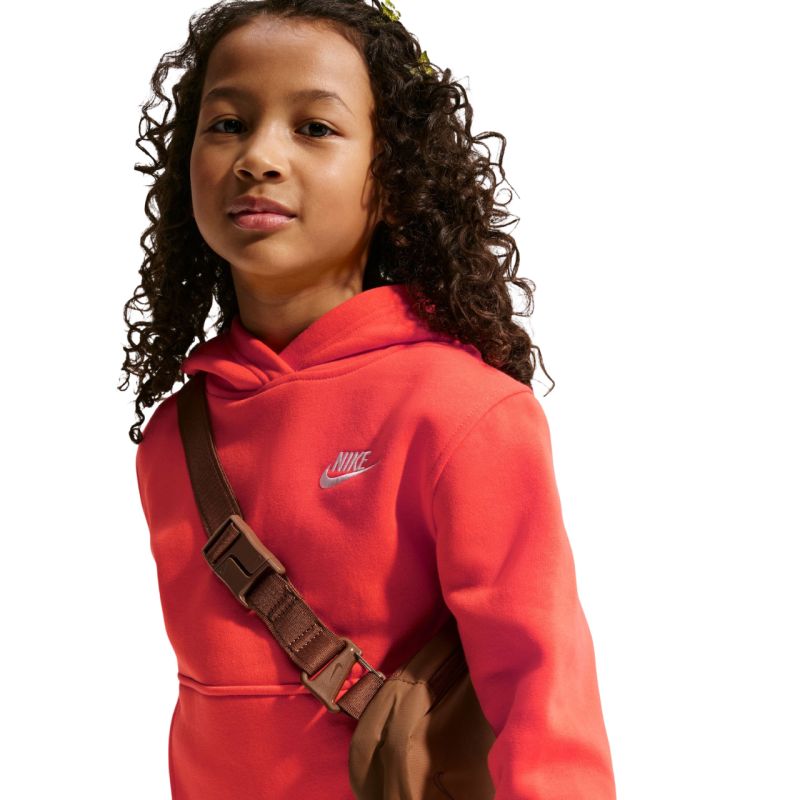 Nike Sportswear Club Fleece Kids' Sweatshirt Orange FD3000 842