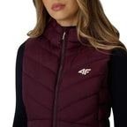 Women's 4F F372 Burgundy Vest 4FWAW26TVJAF372 60S