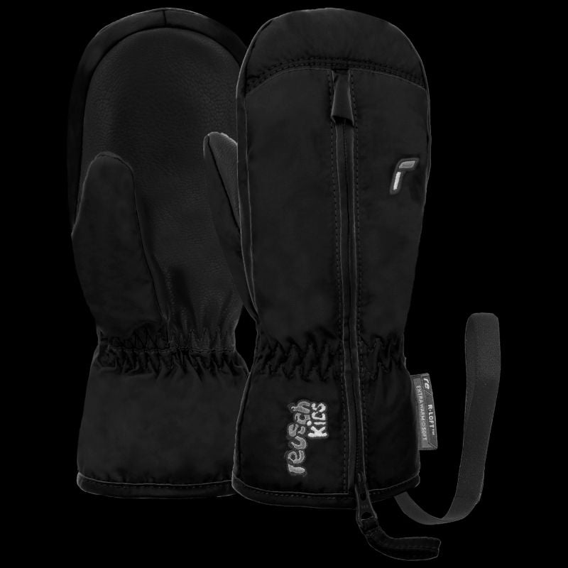 REUSCH Ben Mitten children's winter gloves breathable mittens insulated black (62/85/408/7700) Clothing/Outdoor/Czapki, szaliki, rękawiczki, maski/Reusch Your Sports Performance