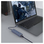 SAVIO AK-57 3-PORT USB-C HUB WITH RJ-45 ADAPTER Kable i adaptery/Adaptery, przejściówki Your Sports Performance