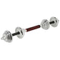 Dumbbells in a case HMS STC21 2 x 10 kg chrome In preparation Your Sports Performance