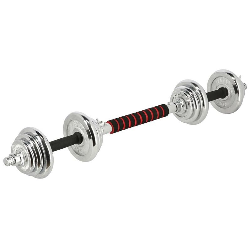 Dumbbells in a case HMS STC21 2 x 10 kg chrome In preparation Your Sports Performance