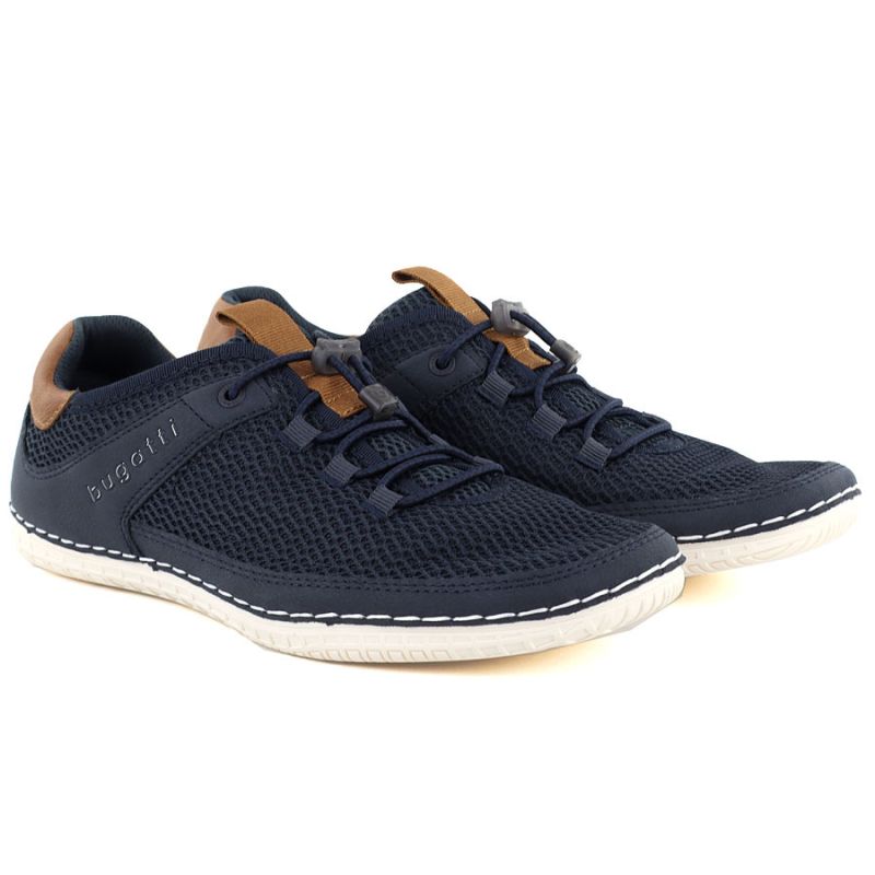 Men's Navy Blue Slip-On Sneakers Bugatti 325-AFF12-6900-4100 Bugatti