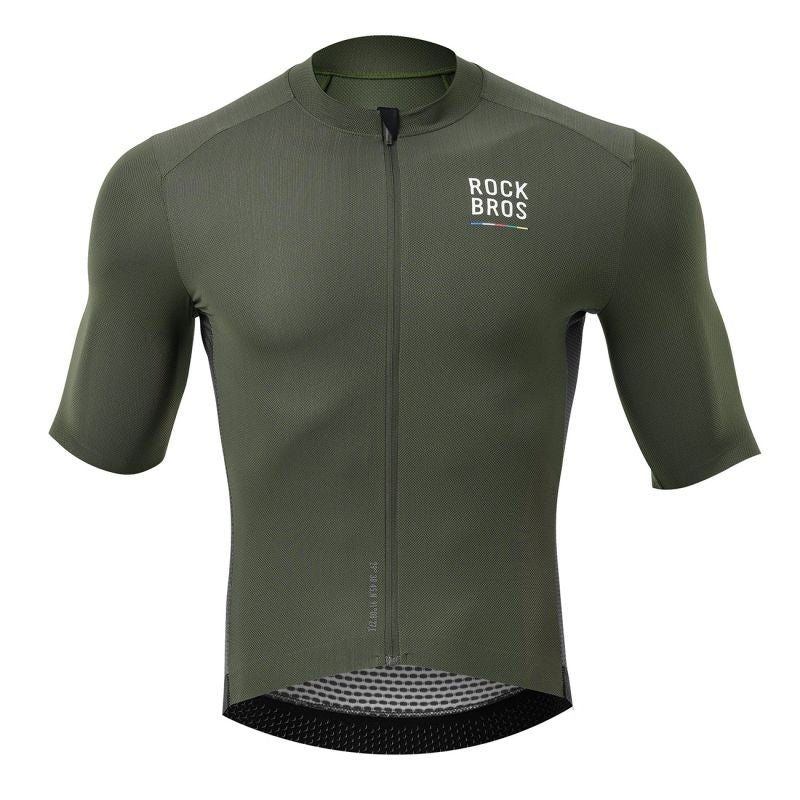 Rockbros 15220004003 ROAD TO SKY men's cycling jersey short sleeve M - green Rockbros
