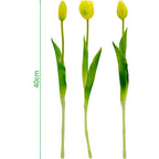 BOUQUET OF 5 YELLOW TULIPS 39 CM LIKE LIFE SPRING DECORATION Home and Garden/Equipment Your Sports Performance