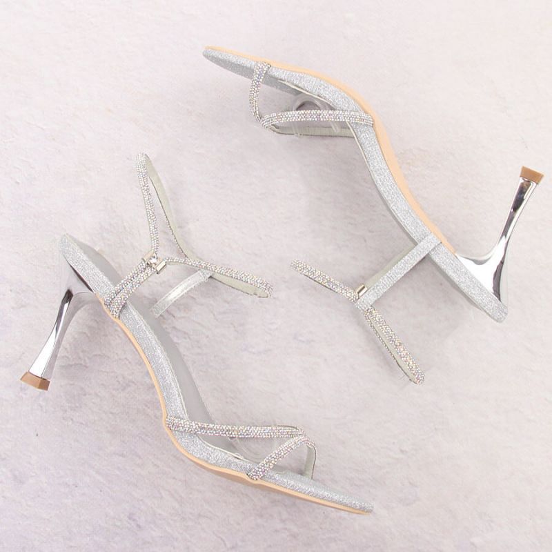 Sandals with zircons Potocki W LE20326 WOL282B Footwear/Lifestyle/Potocki Your Sports Performance