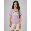 Girls' regular printed T-shirt 4F 4FJRAW26TTSHF4326-052S
