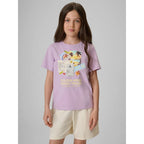 Girls' regular printed T-shirt 4F 4FJRAW26TTSHF4326-052S