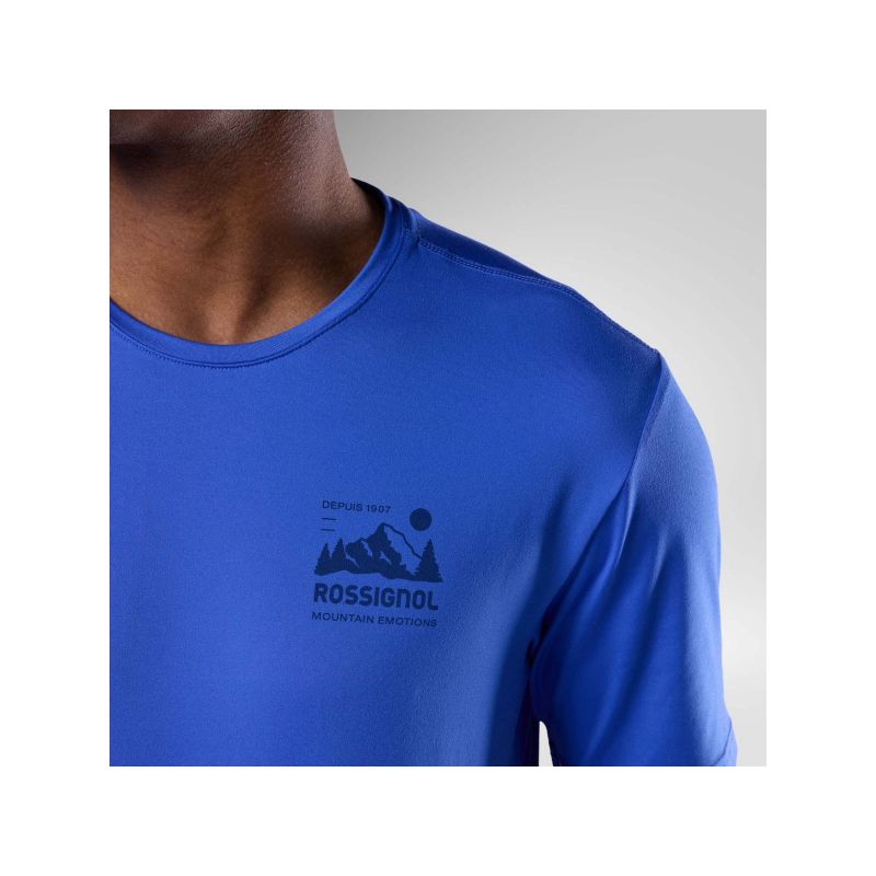 ROSSIGNOL M Graphic Active Tee Men's T-Shirt Blue