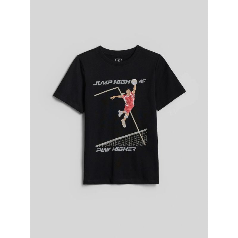 Boys' regular-fit printed T-shirt 4F 4FJRAW26TTSHM4345-20S