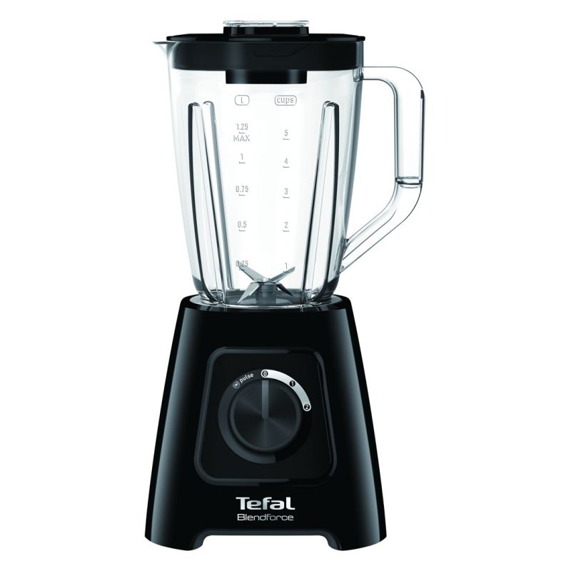 Tefal BlendForce II BL4208 blender 1.25 l Tabletop blender 600 W Black AGD - Produkty/Miksery / Blendery Your Sports Performance