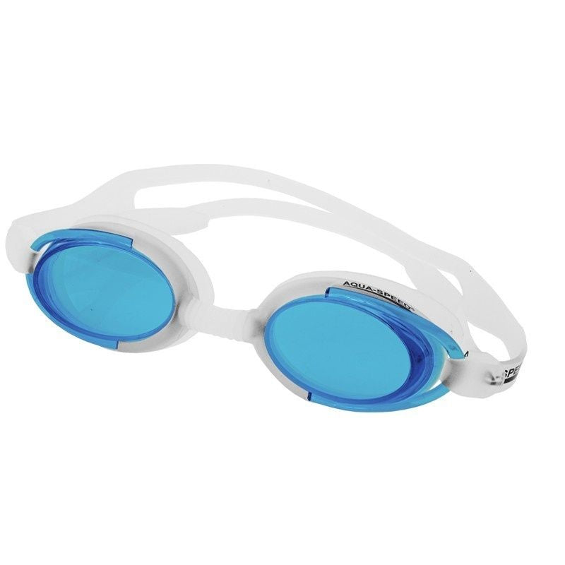 Swimming goggles Aqua-Speed Malibu white-blue Accessories/Swimming accessories Your Sports Performance