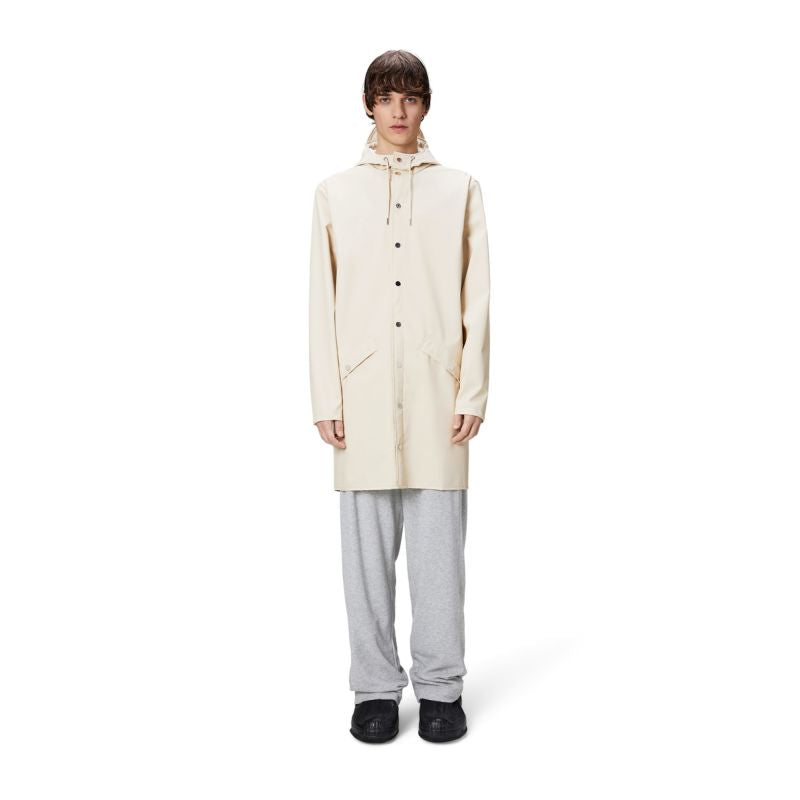 Rains long jacket unisex LONG JACKET W3 12020 26 DUNE Clothing Your Sports Performance