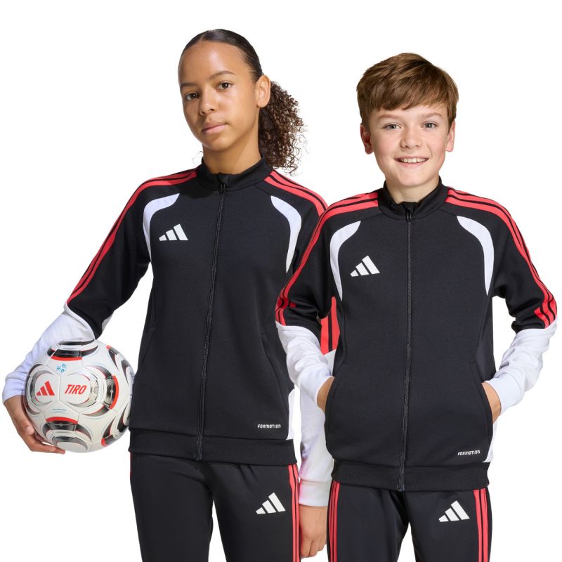 adidas Tiro 26 Competition Training Kids' Sweatshirt Black, White, and Red KC3791 Clothing Your Sports Performance