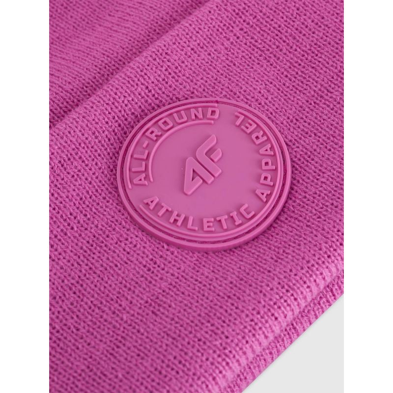 Girls' winter beanie hat 4F 4FJRAW25ACAPF0749-54S
