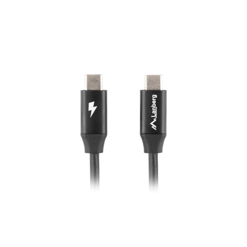 LANBERG USB-C CABLE 2.0 M/M 1.8M PREMIUM QC 4.0 POWER DELIVERY 60W BLACK CA-CMCM-40CU-0018-BK In preparation Your Sports Performance