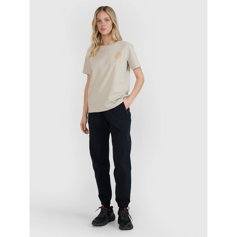 Women's oversize printed T-shirt 4F 4FWSS25TTSHF1994-83S *Kategoria tymczasowa Your Sports Performance
