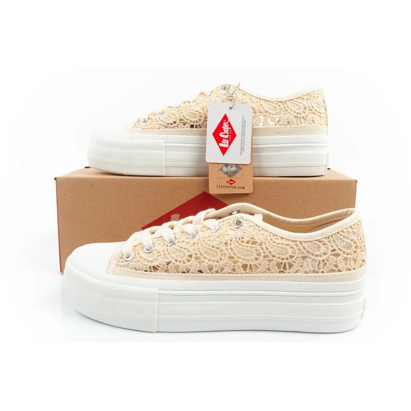 Lee Cooper women's sneakers lace openwork platform In preparation Your Sports Performance