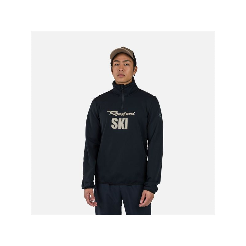 Rossignol Signature Ski Hz Fleece Sweatshirt Black Import z PMSport Your Sports Performance