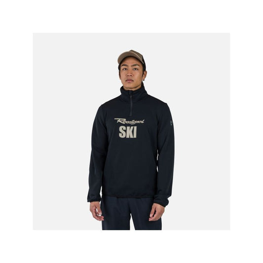 Rossignol Signature Ski Hz Fleece Sweatshirt Black Import z PMSport Your Sports Performance
