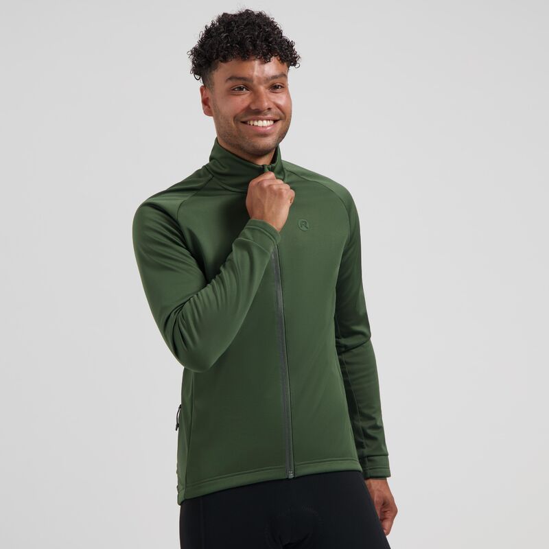 Rogelli ESSENTIAL II winter jacket green L Rogelli/Rower/Men/Kurtki/Zimowe Your Sports Performance