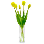 BOUQUET OF 5 YELLOW TULIPS 39 CM LIKE LIFE SPRING DECORATION Home and Garden/Equipment Your Sports Performance
