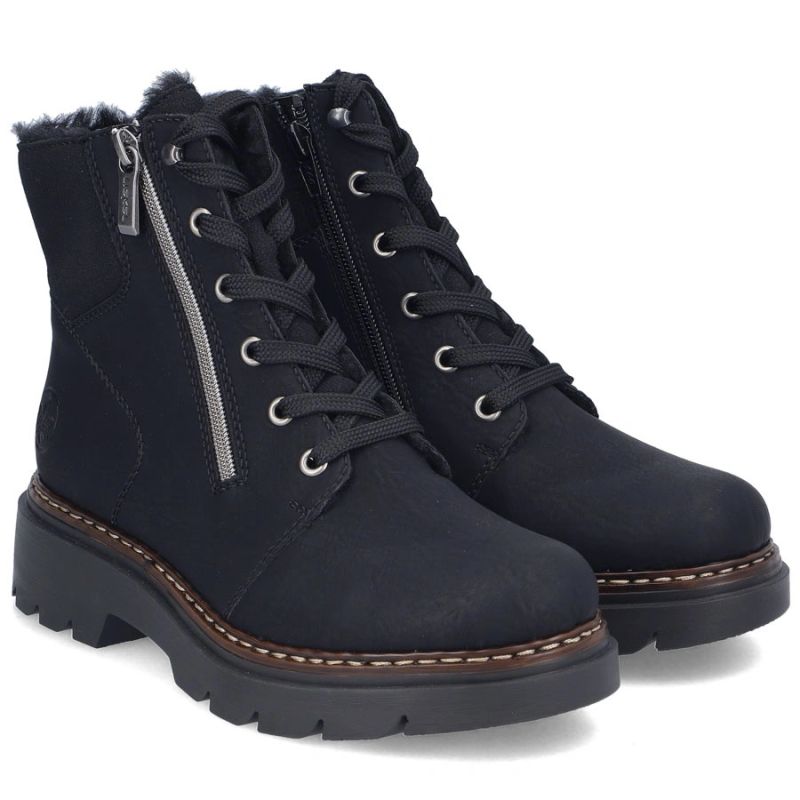 Comfortable Women’s Black Hiking Boots Rieker 76720-00
