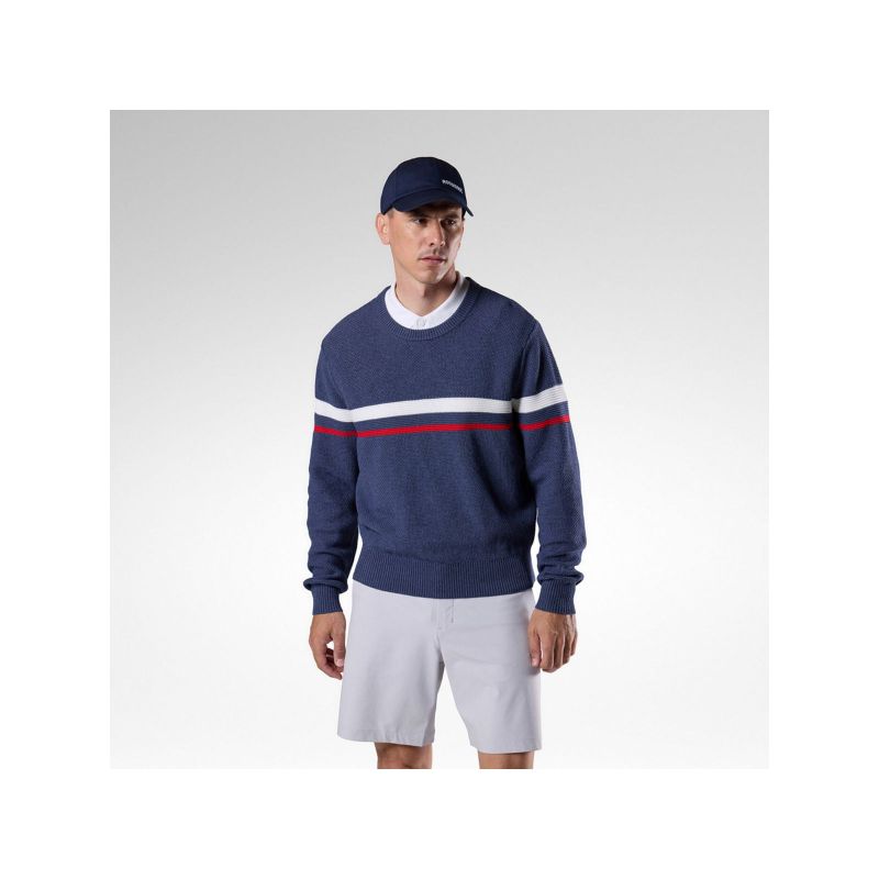 ROSSIGNOL M Knitted Cn Sweater Navy Blue