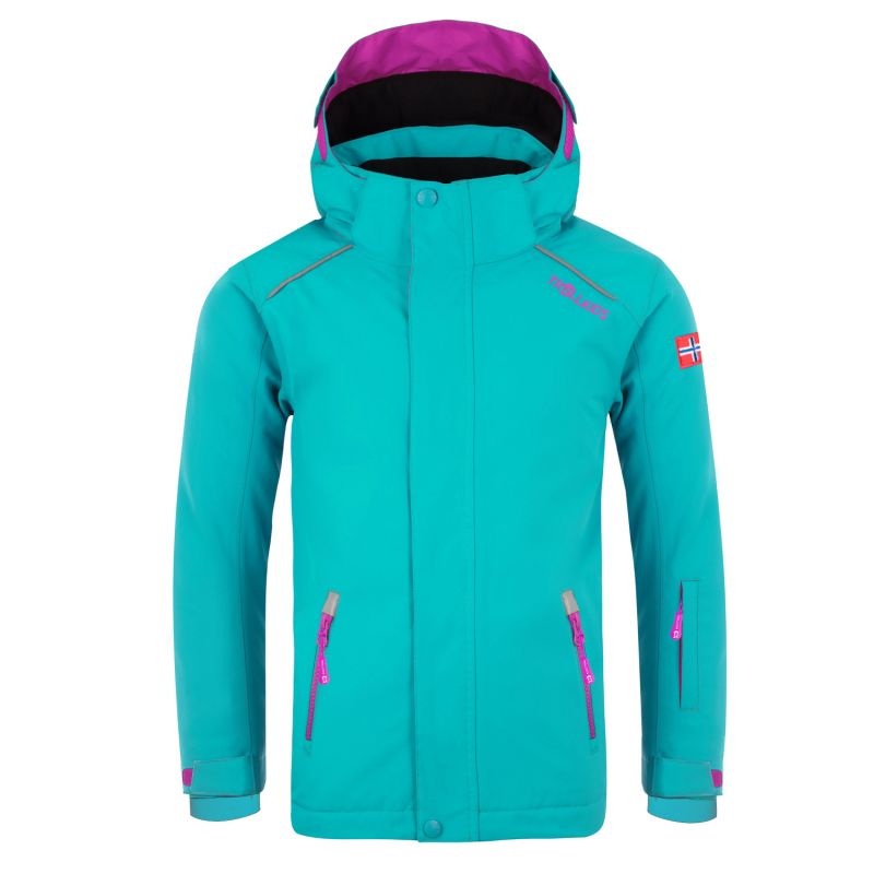 Trollkids Kids Holmenkollen Snow Jacket Pro with Hood, Turquoise (913-125) In preparation Your Sports Performance