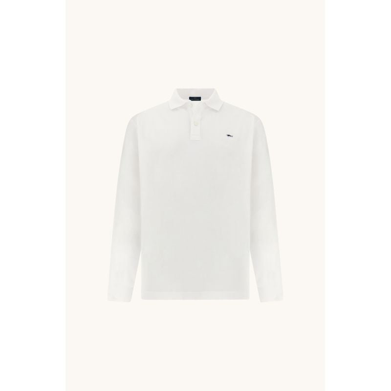 Men's cotton polo shirt Paul&Shark white 99311003-10 - classic, elegant