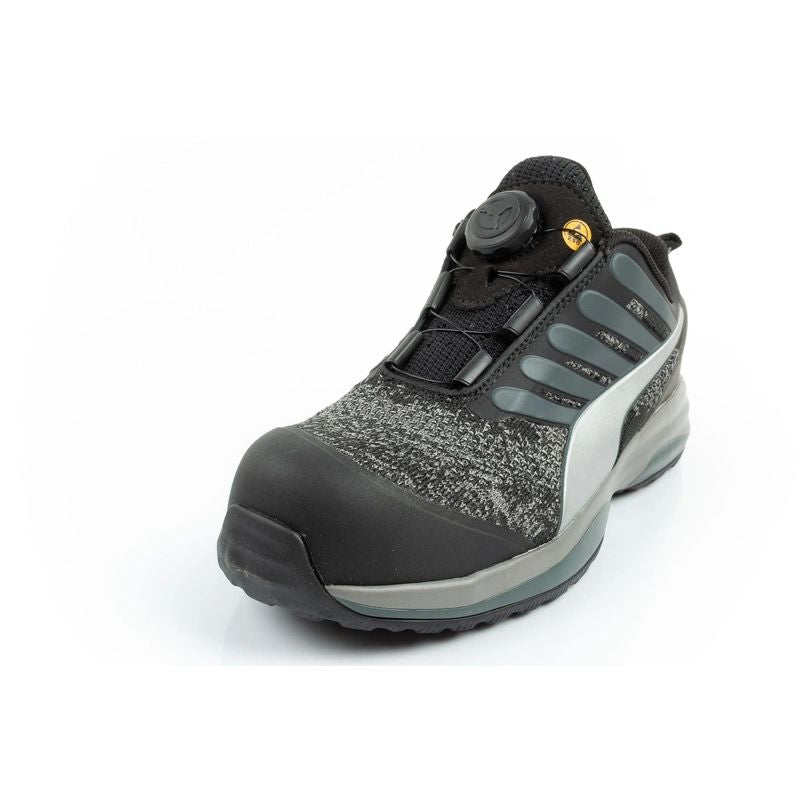 Puma Charge Black Disc Low S1P ESD HRO SRC Work Shoes Black BOA Puma