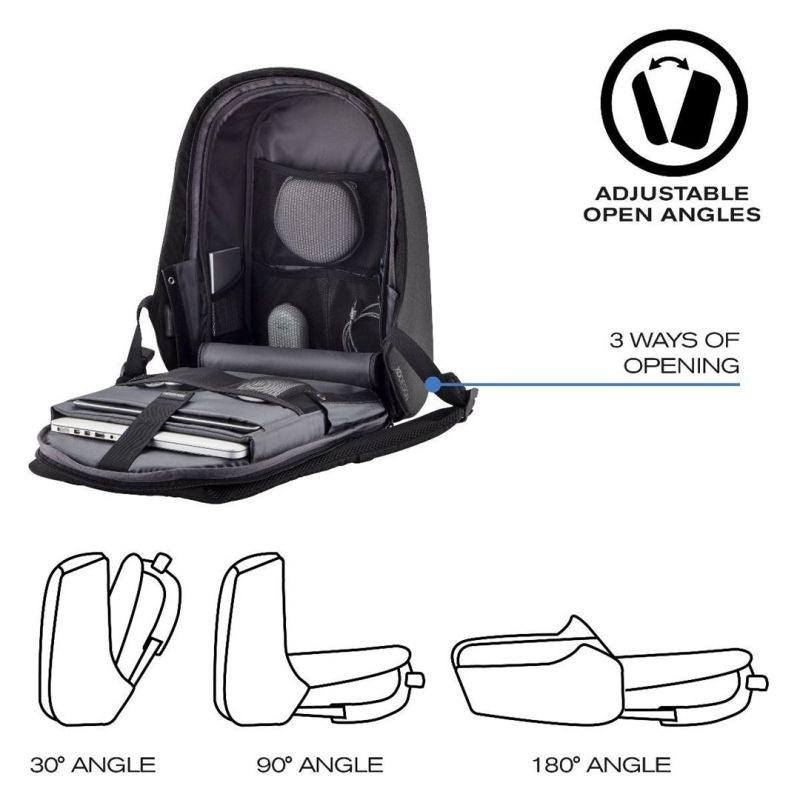 XD DESIGN ANTI-THEFT BACKPACK BOBBY HERO SMALL BLACK P/N: P705.701 Import z Action/Bagaż/Plecaki Your Sports Performance