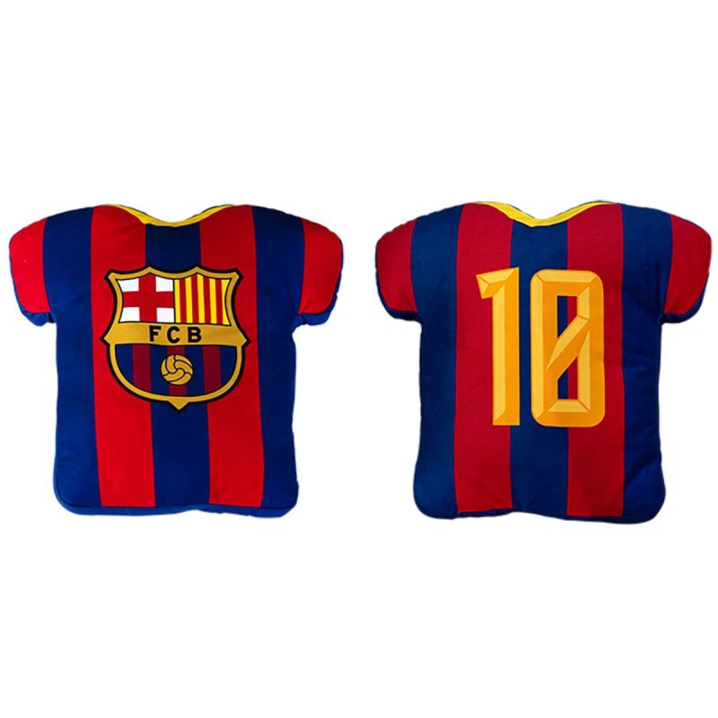 FC Barcelona Decorative Cushion in the Shape of a Shirt with Number 10 118574