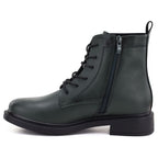 Women's leather ankle boots, green, Sergio Leone 25172-S